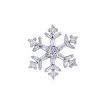 A DIAMOND SNOWFLAKE PENDANT