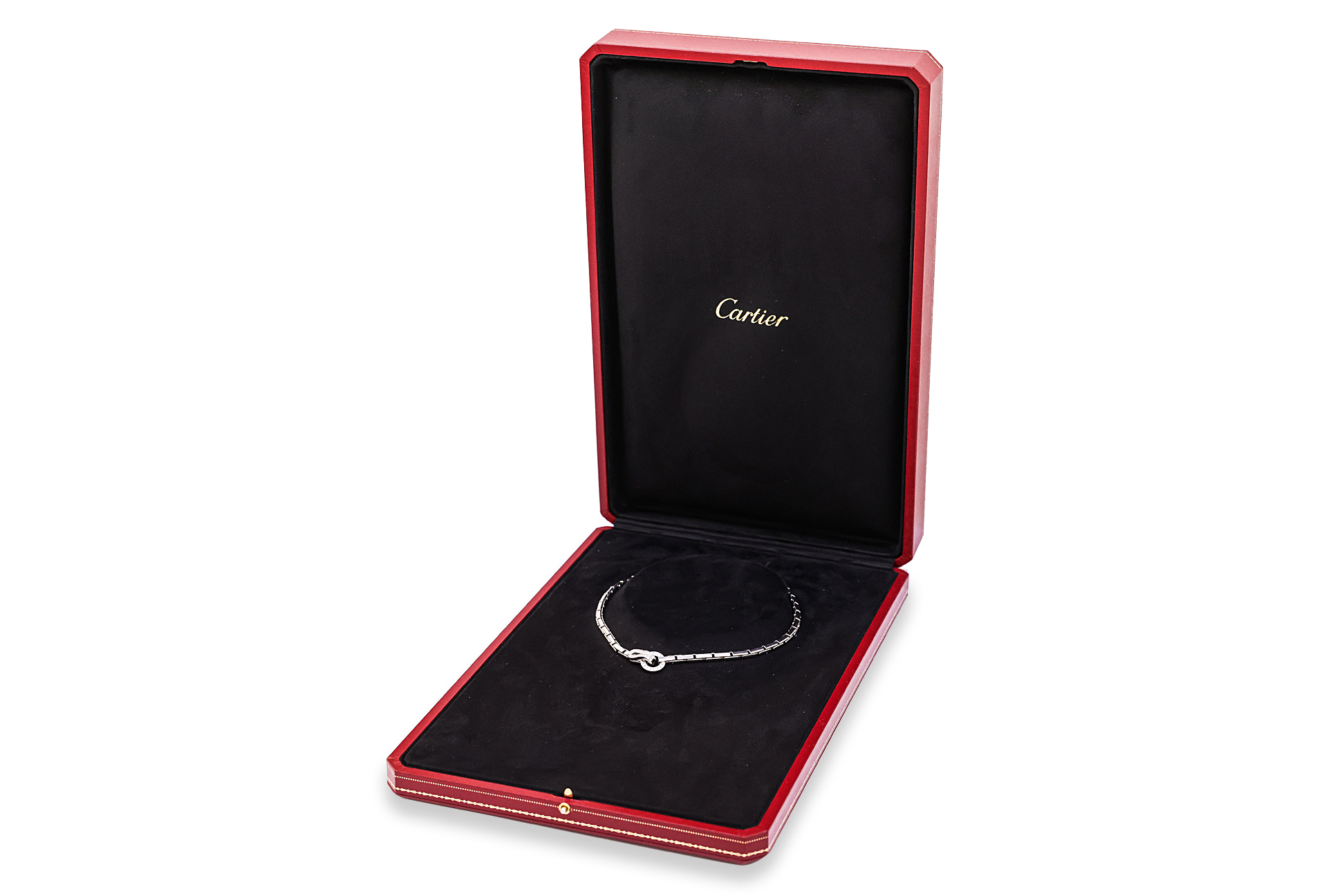 A CARTIER 'AGRAFE' DIAMOND NECKLACE - Image 2 of 4