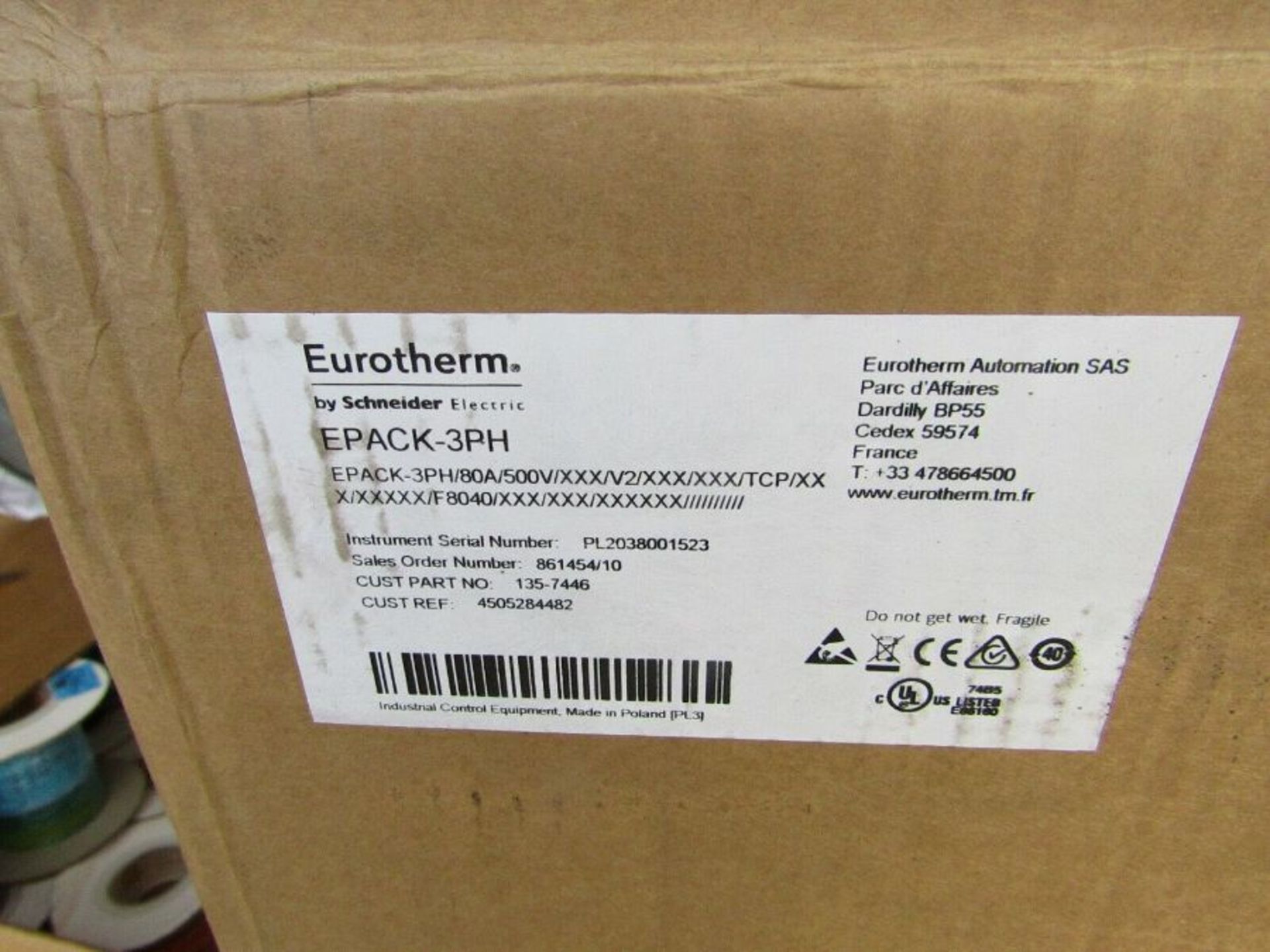 Eurotherm EPACK Power Controller 3 Phase 80A 500V - BL1 1357446 - Image 2 of 6