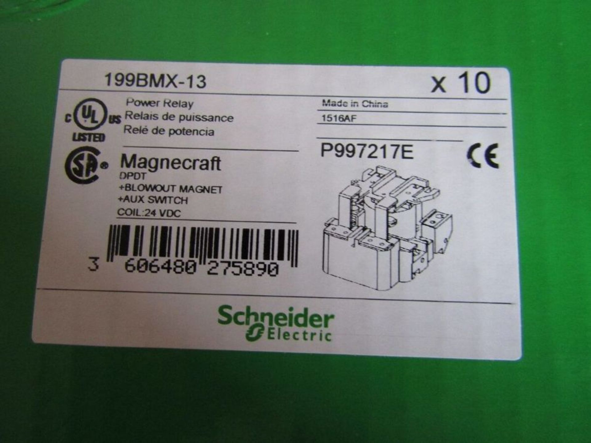 100 x Schneider DPDT Chassis Mount Non-Latching Relay 40A 24Vdc 05R £2k at cost 8245838 - Bild 3 aus 4