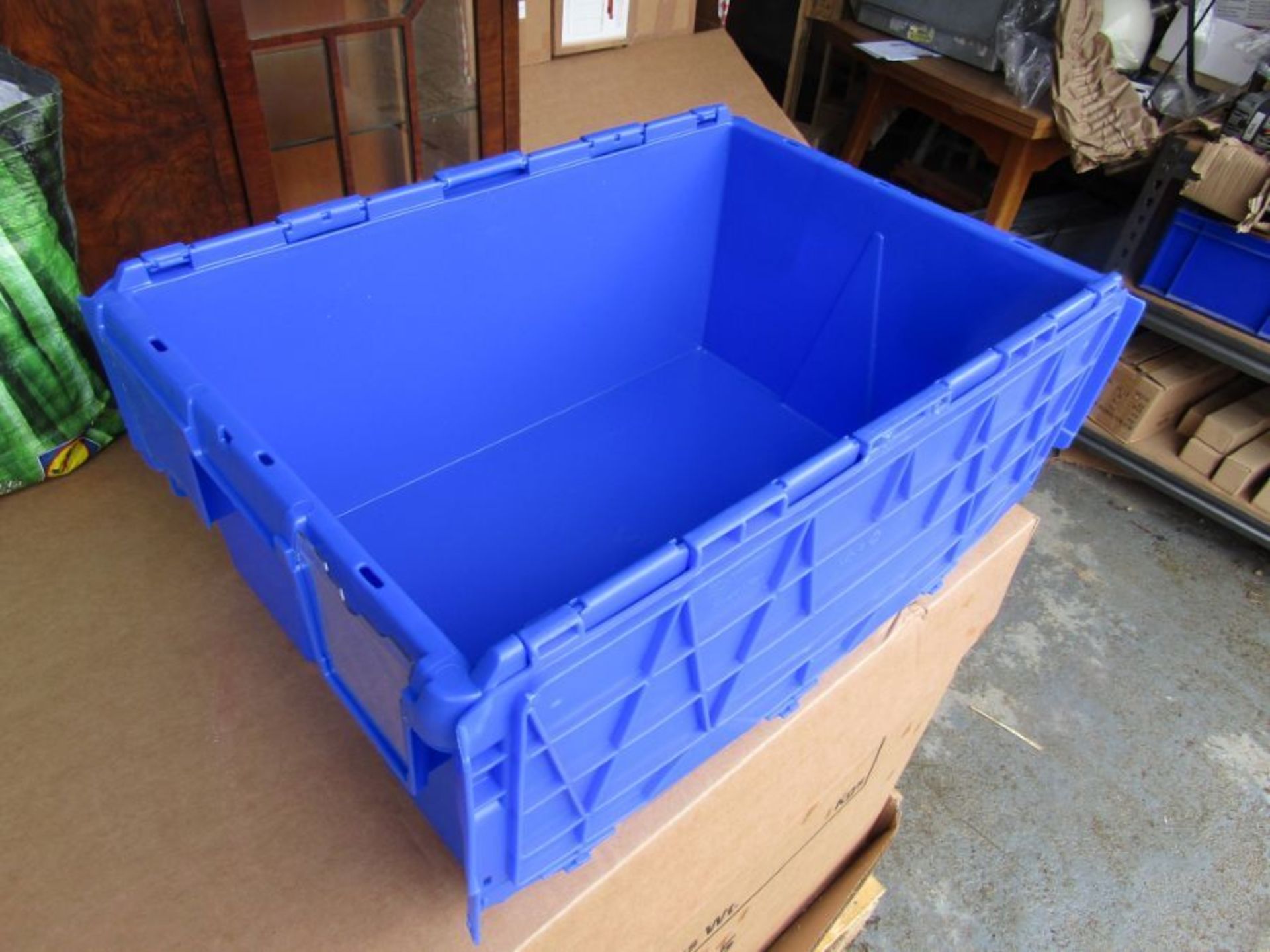 5 x Schoeller Allibert 48L Blue PP Large Storage Box BLK FR 7127455 - Image 4 of 6