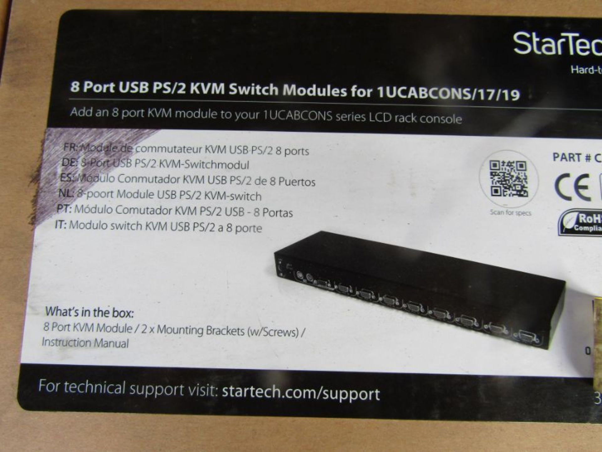 Star Tech CAB831HD - 8-Port USB PS2 KVM Switch BL1 1930280 - Image 7 of 8