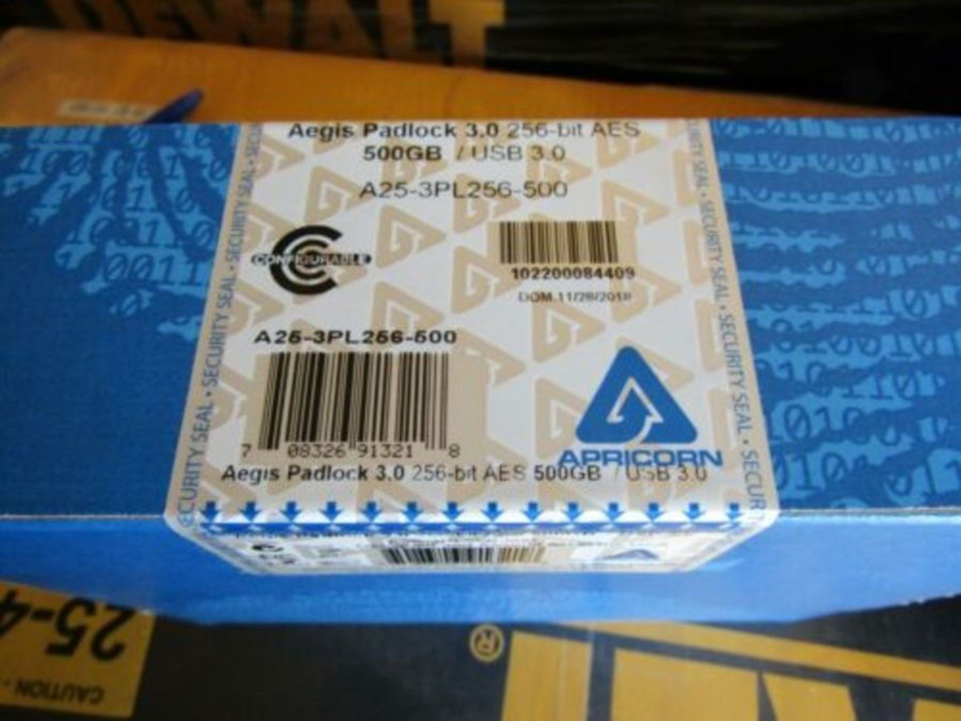 5 x Apricorn Aegis Bio 3 500 GB Portable Hard Drive A25-3PL256-500 £120 each on ebay BL1 1465560 - Image 2 of 4