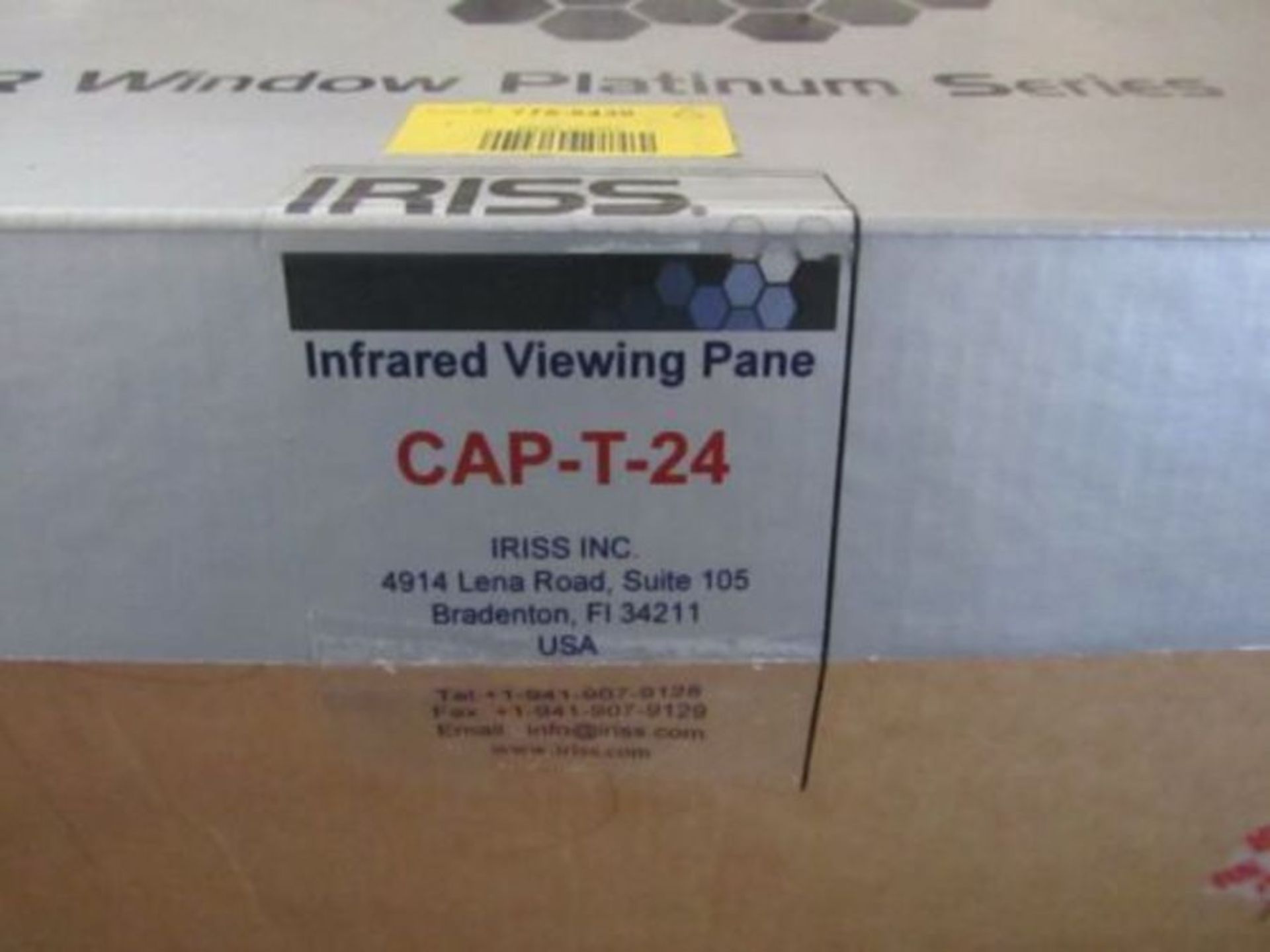 IRISS CAP-T-24 24 in. IR window, transparent lens - viewing pane - Blk 7755439 - Image 4 of 4