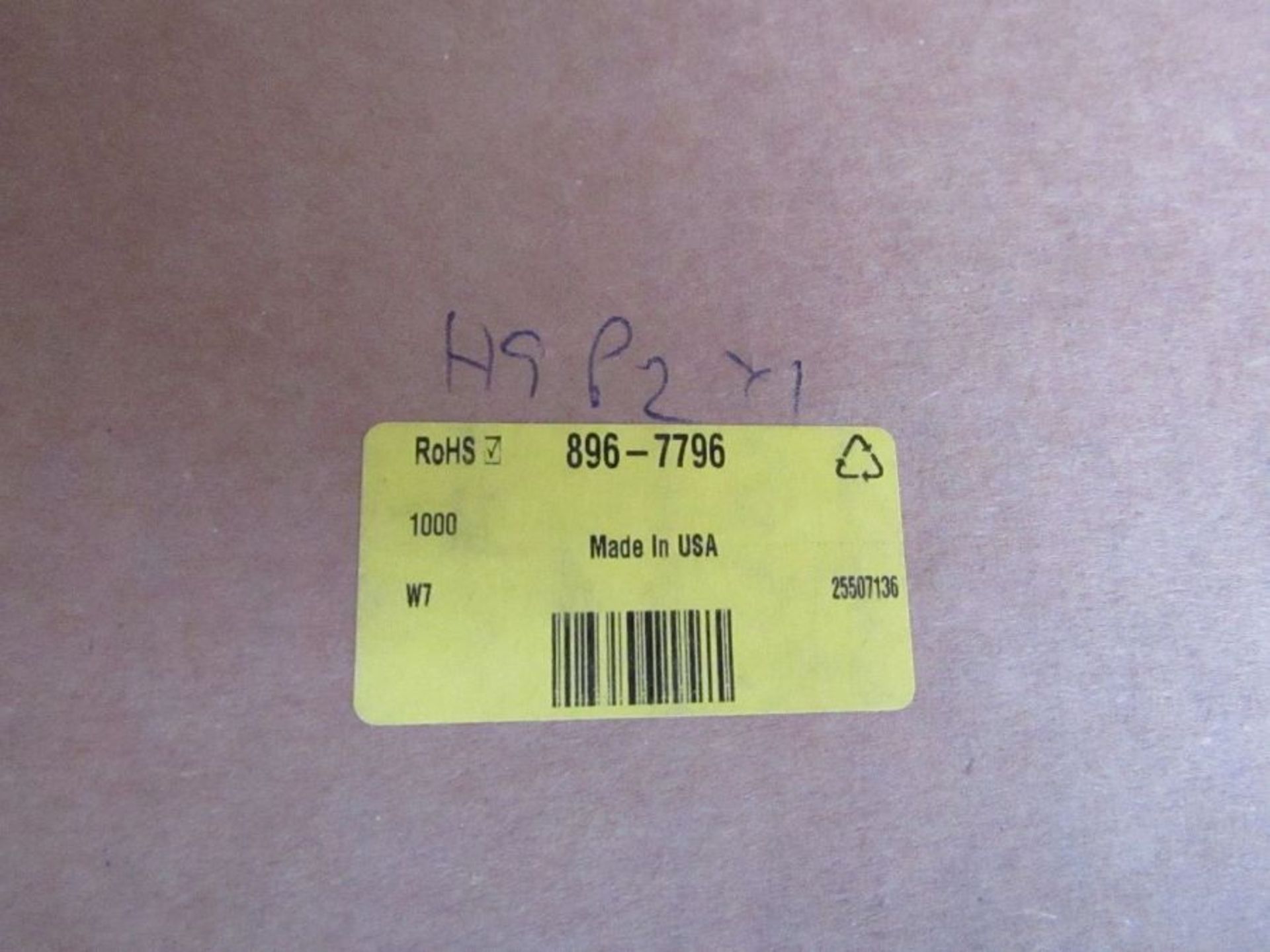 Box of 1000 TE Connectivity D-SCE Heat Shrink Cable Marker Yellow 1005fc 8967796 - Image 6 of 6