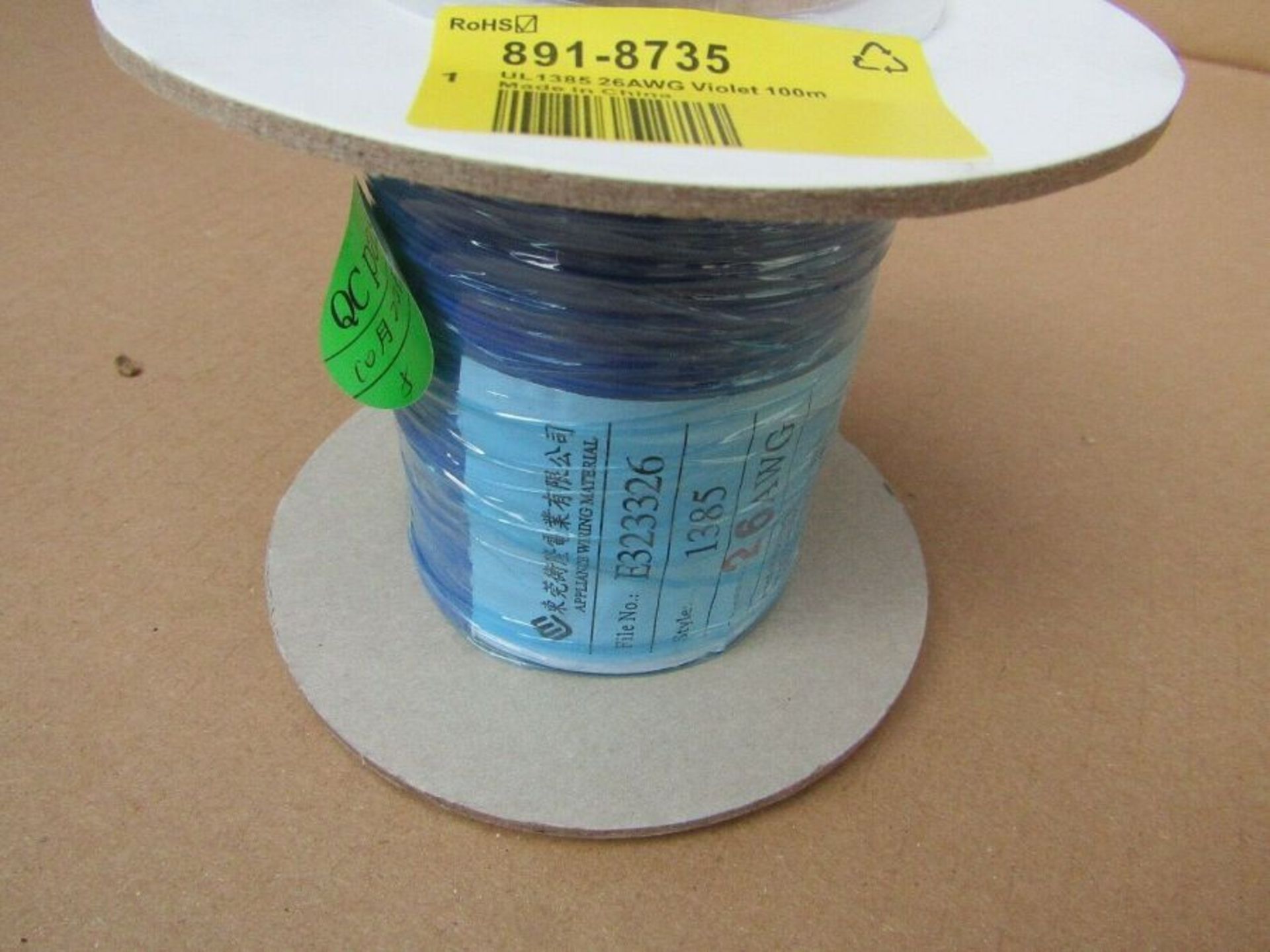 20 reels 100m x Purple XLPE UL1385 Hook Up Wire Equipment Cable 26AWG H9ML7 8918735 - Image 2 of 2