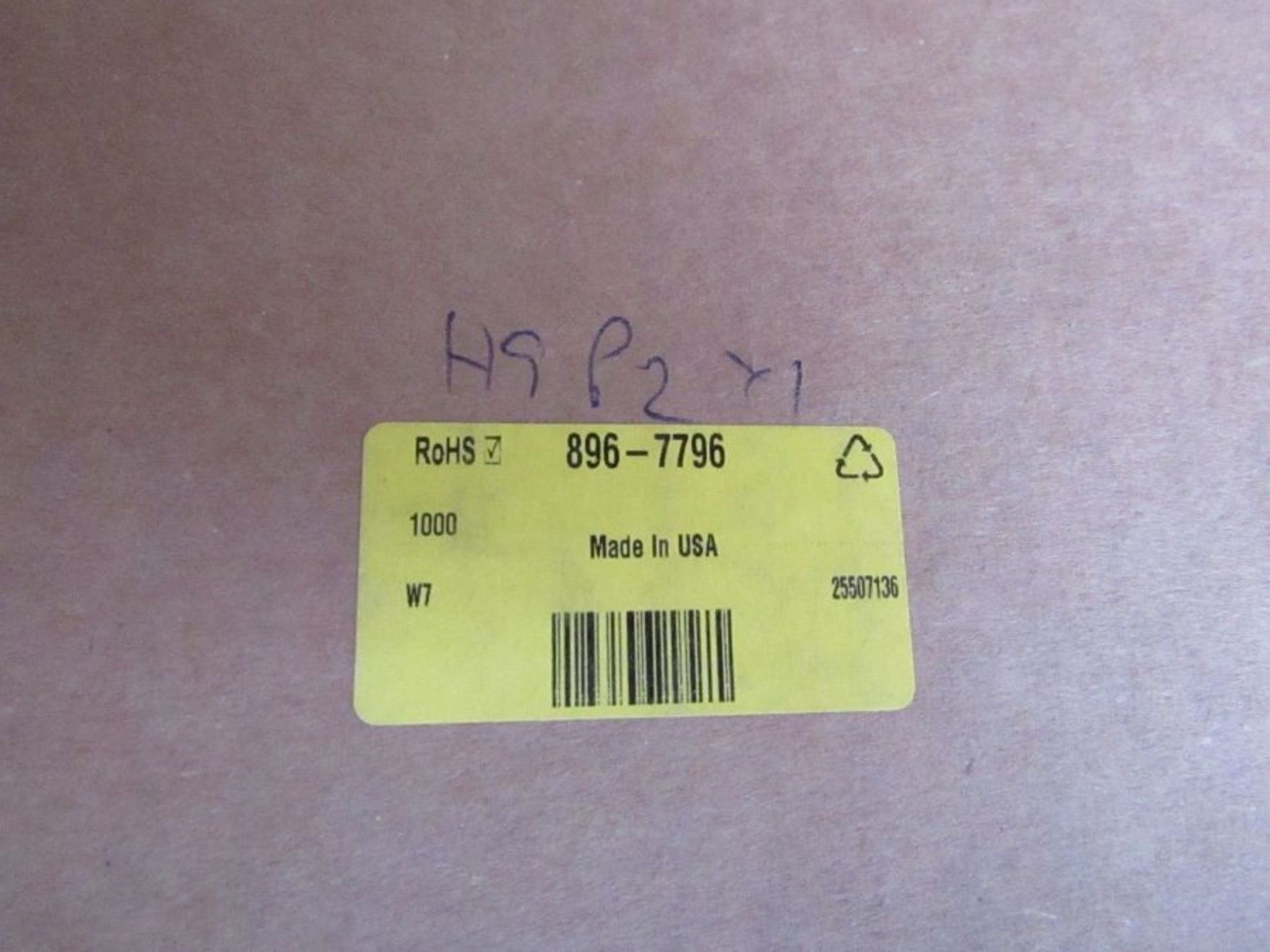 Box of 1000 TE Connectivity D-SCE Heat Shrink Cable Marker Yellow 1005fc 8967796 - Image 3 of 6