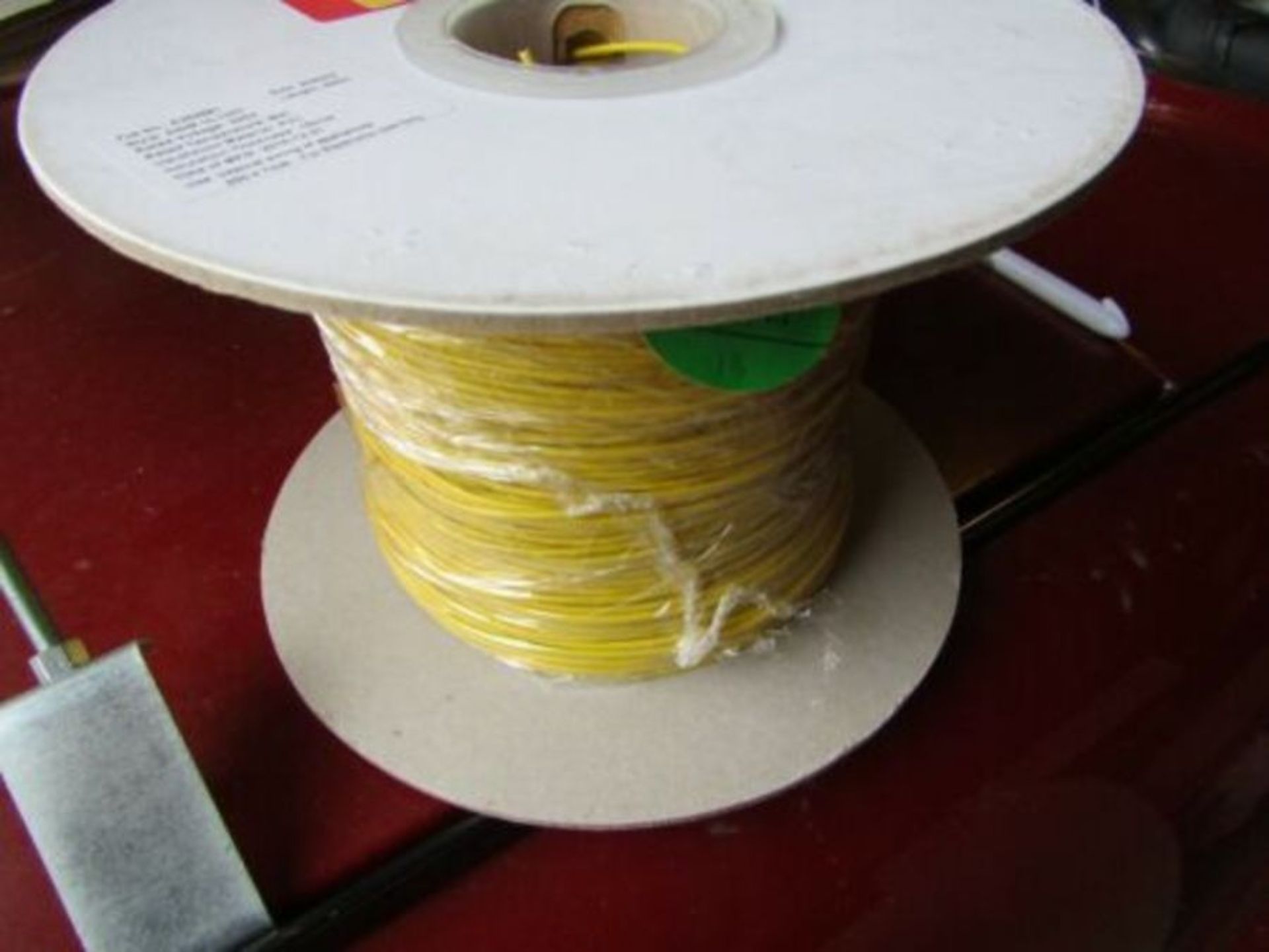 6 reels of 305m x Yellow PVC UL1007 Hookup & Equipment Wire Cable 300V 20AWG H7L 9108431 - Image 3 of 4