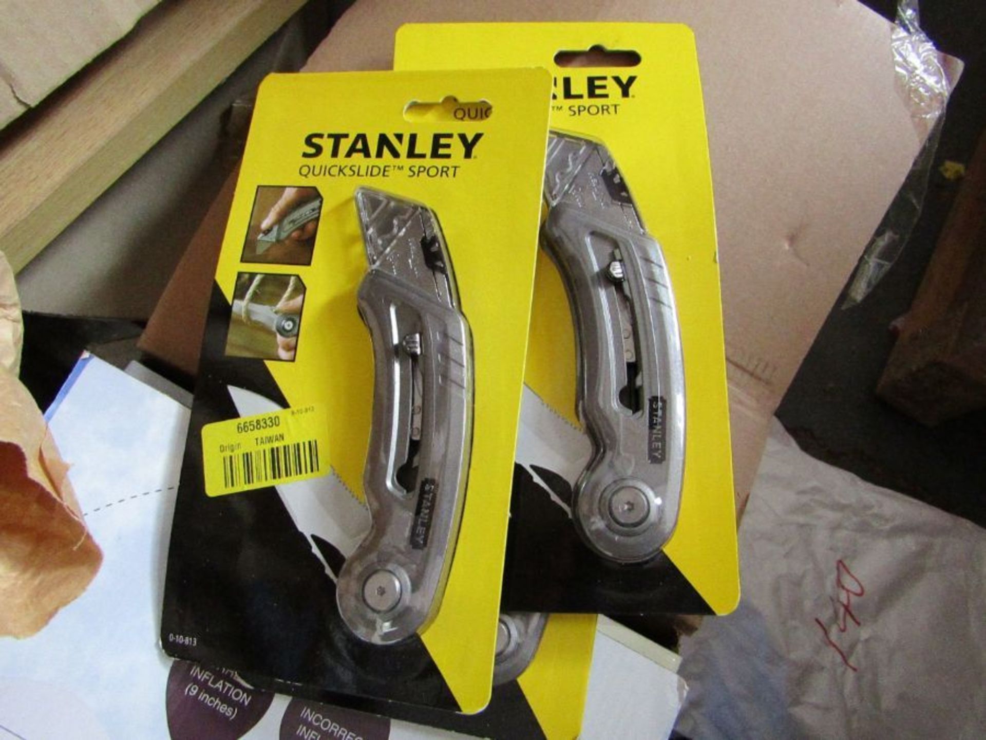 3 x Stanley Sport Utility Quickslide Knife - 6658330