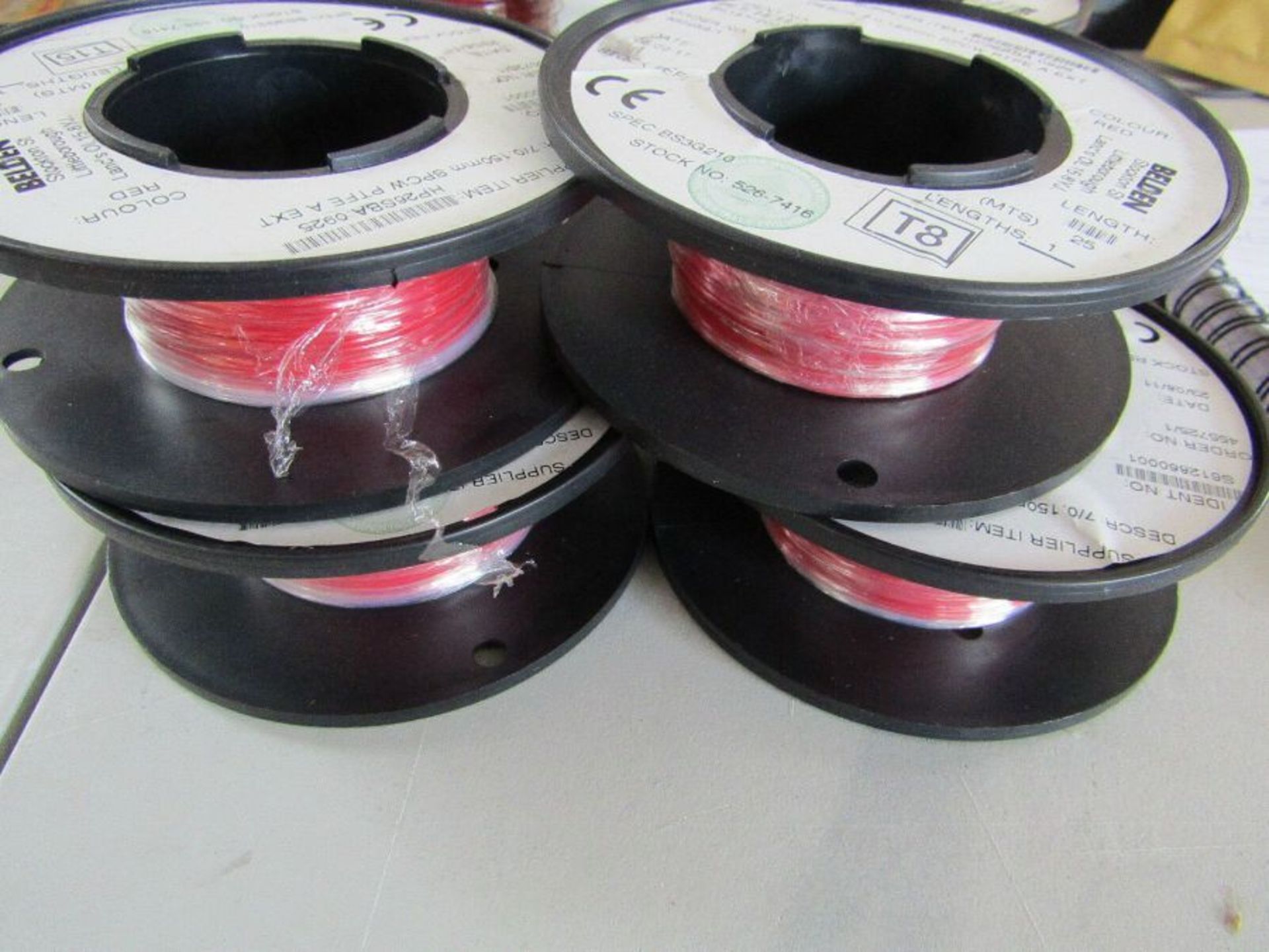 30 Reels Single Core Harsh Environment Wire 25m 0.124 mm² CSA 26AWG 4A 7 Strands 5267416