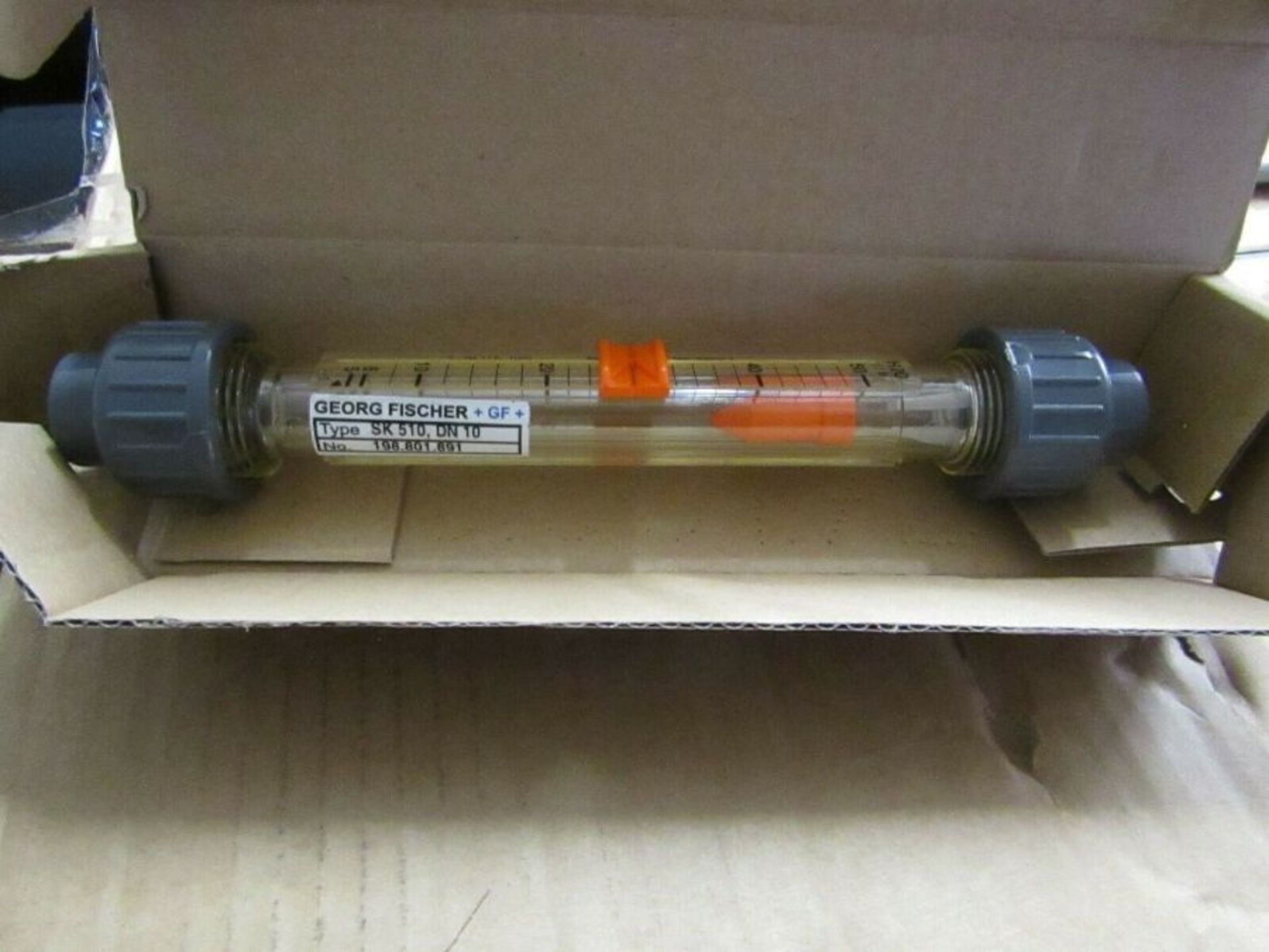 Georg Fischer Variable Area Flow Meter, Liquid 5 L/h - 50 L/h Sie 9010227