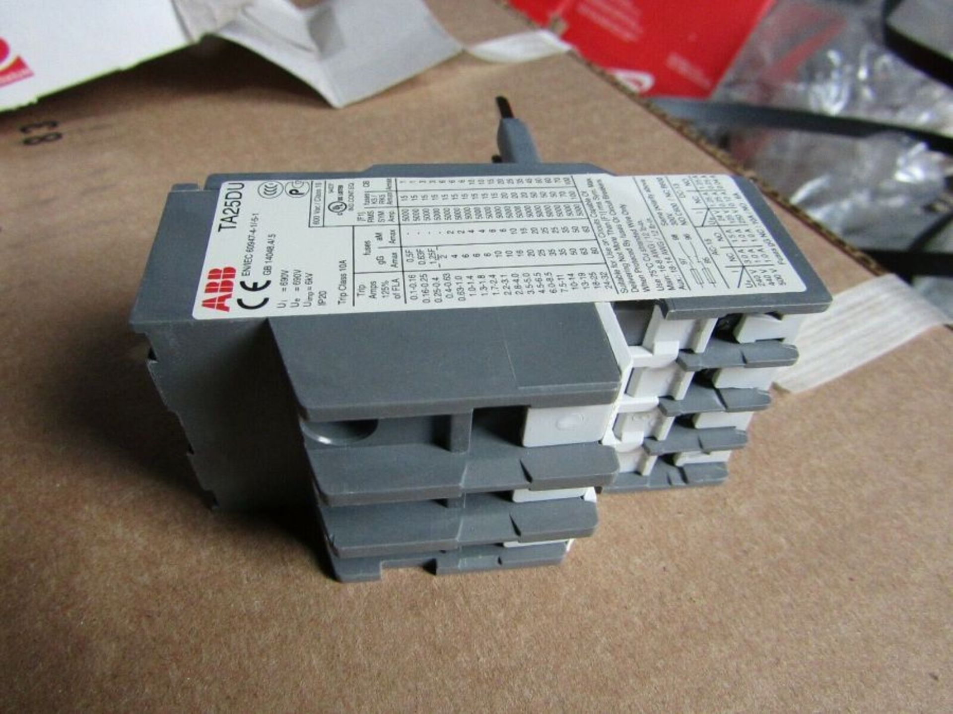 160 x ABB Thermal Overload Relays - 8 different products around 20 of each