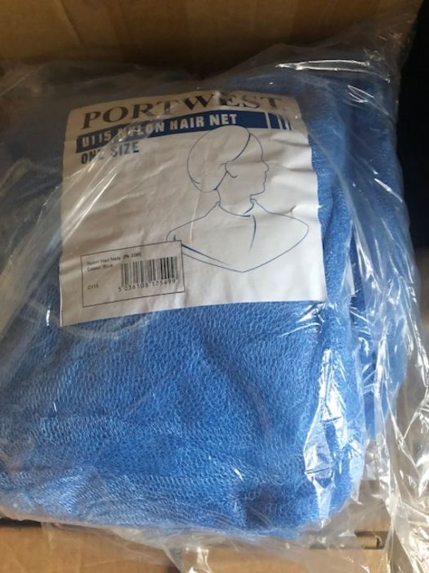 Box of 10,000 x Portwest D115 Nylon Disposable Hairnet - H9R 2000150939 - Bild 2 aus 6