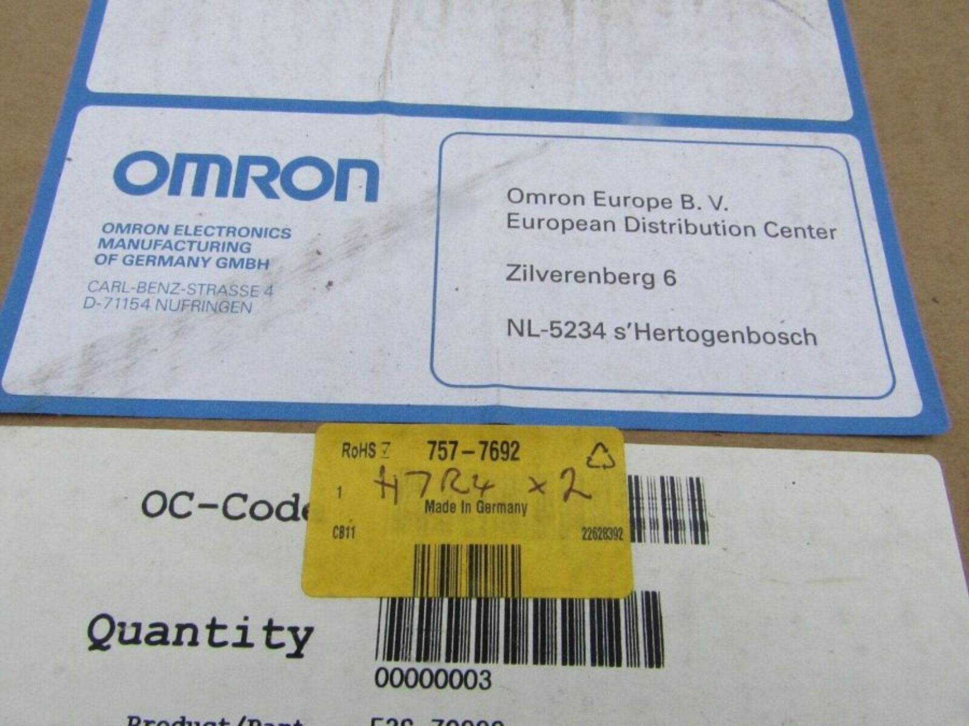 OMRON F3S-TGR-CL4A-014-750 SAFETY LIGHT CURTAIN 750mm send&receive H7R4 7577692 - Image 3 of 3