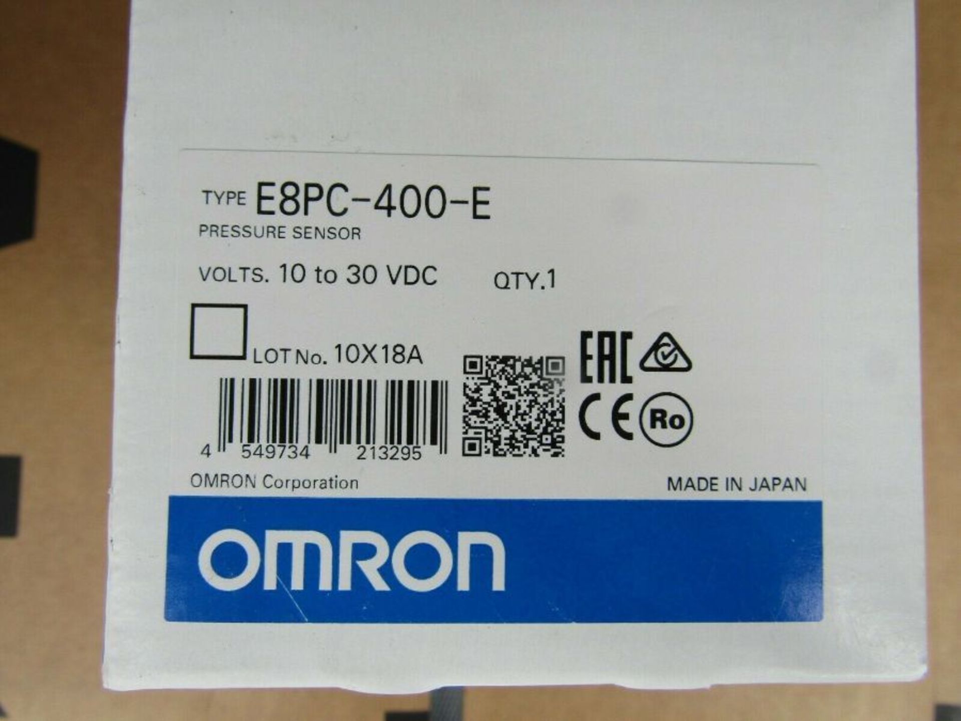 Omron Flow E8PC Sensor Flow Sensor: 0 MPa - 40 MPa, EBPC Series B714 3001810614 - Image 4 of 4