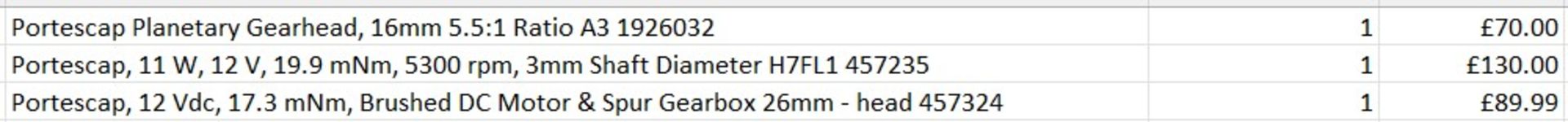 £5.7k worth of Electric Motors across 30 products - Parvalux / Mini Motor / Portescap - Image 2 of 2