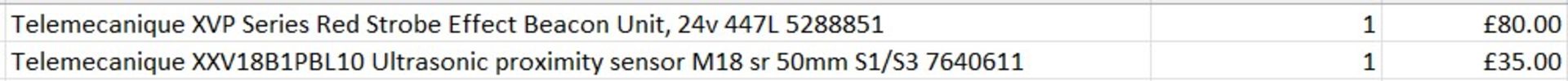 £3.6k worth of Telemecanique items across 29 products - sensors / cable etc - Image 2 of 2