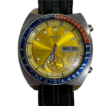 Vintage Seiko Pepsi Dial Watch - 41mm case - ticking order.