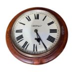 Antique Wall Clock with Key and Pendulum.
