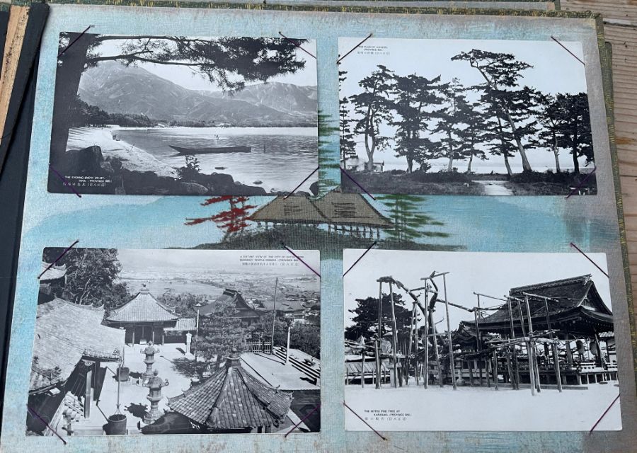 Vintage Album of 72 unposted Japanese Postcards. - Image 7 of 23