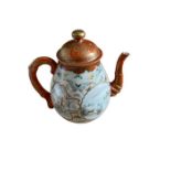 Antique Kutani Teapot - 8 1/2" tall - 7 1/2" at widest.