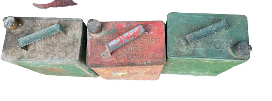 Lot of 7 Vintage Petrol Cans. - Image 3 of 7