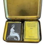 World War One Princess Mary Tin with Cigarettes-Tobacco and Lighter.