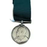 King Edward Volunteeer Force Medal to a L.SJT A.WALKER VOL BTN ROYAL SCOTS.