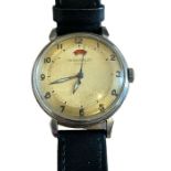 Vintage Jaeger Le Coultre Gents Stainless Steel Wristwatch - 35mm case - working condition.