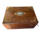 Antique dated Mahogany Box with no interior.