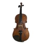 Antique Scottish Provincial Primitive Violin Alexander Cooper Aberdeen 1918.