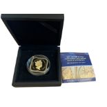 Boxed 2019 Britannia Four Sided Gold Proof Double Sovereign - one of 349 coins issued..