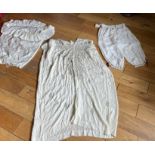 Antique Lot of Silk Kaftan, Skirt and Leggings.