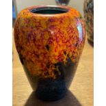 Studio Pottery Poole Vase 7 7/8" tall and 5 3/4" at the widest.