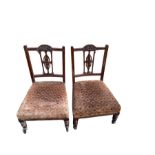 Pair of Edwardian Nursing Chairs.