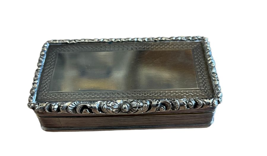 Georgian Silver Snuff Box - Birmingham 1827 - maker ES - 68mm x 37mm x 20mm. - Image 9 of 9