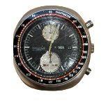 Vintage Seiko Chronograph Watch - 44mm diameter case - ticking order.