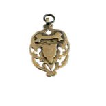 Antique 9ct Gold Caledonian Golf Club Montrose Medal - 35mm x 23mm - 4.8 grams total weight.