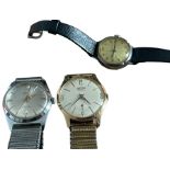 Lot of Roamer and Camy Wristwatches working condition and small silver watch.
