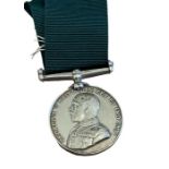 Long Service Volunteer Force Medal to a L/SJT J S DERRY E.I.Ry VOL RIFLES.