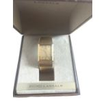 Vintage Boxed Lassale By Seiko Ultra Thin Gold Tone Quartz.