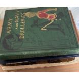 Lot of Victorian Army Books-Army and Navy Drolleries-On Active Service-Epoch of British Army etc.