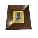 Antique Wooden Framed Silhoutte of a Rev John Chamberlain.