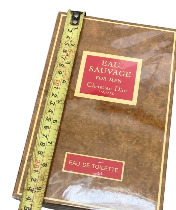 Vintage huge 1000ml Christian Dior ‘Eau Sauvage’ men’s eau de toilette. Boxed and sealed. - Image 2 of 4