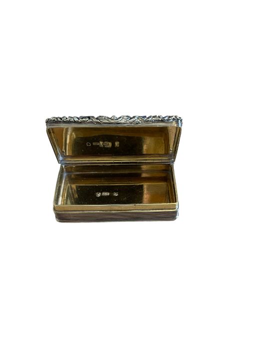 Georgian Silver Snuff Box - Birmingham 1827 - maker ES - 68mm x 37mm x 20mm. - Image 2 of 9