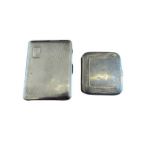 Duo of Antique/Vintage Silver Cigarette Cases.