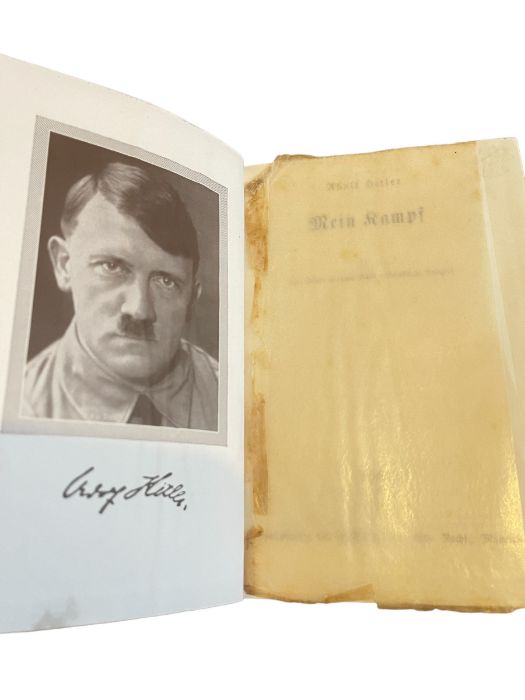 Lot of 2 Copies of Adolf Hitler Mein Kampf 1939 and 1940. - Image 6 of 10