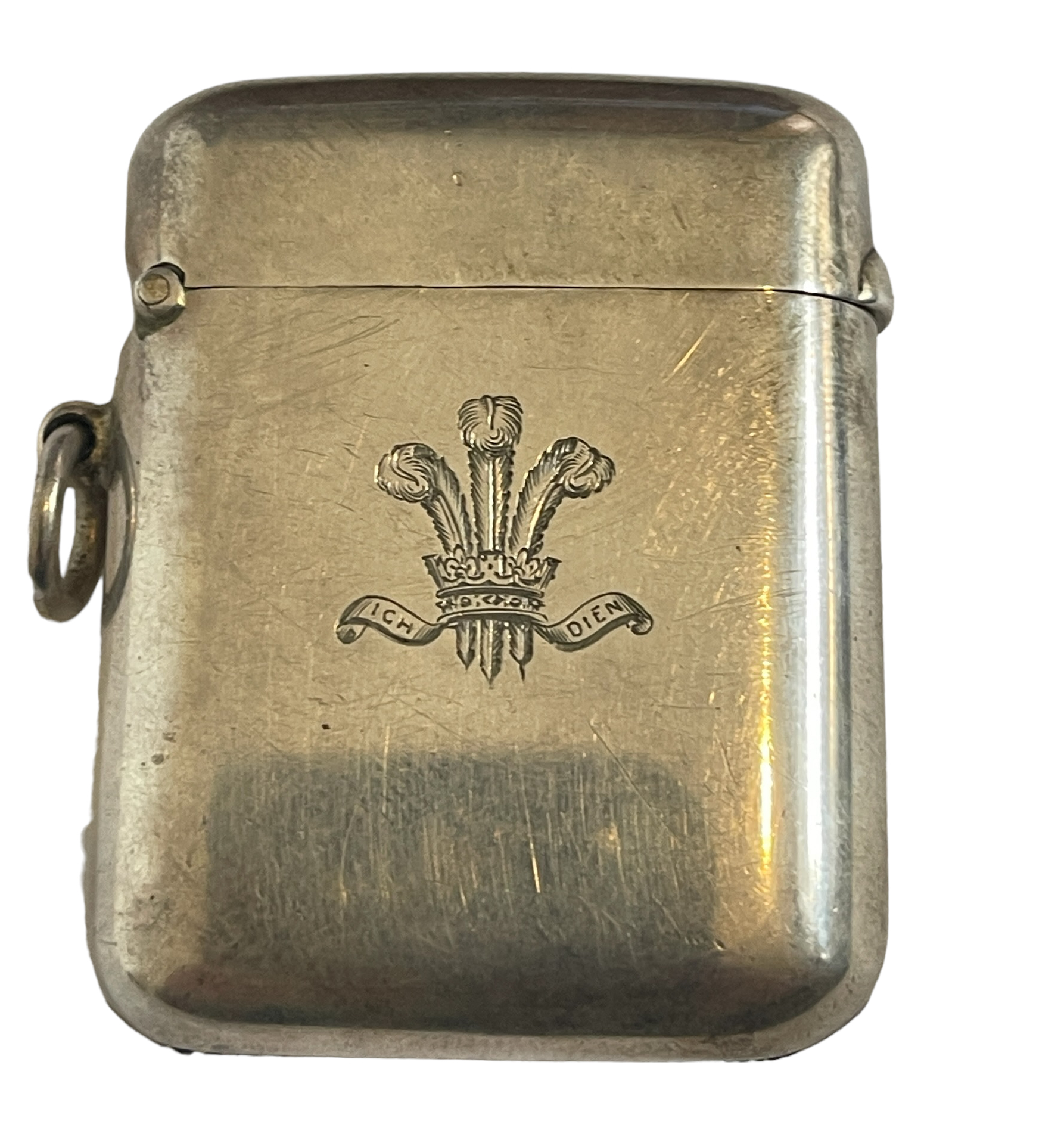 Alfred Clark New Bond St London Prince of Wales Feathers Cypher Boxed Vesta Case. - Image 4 of 13