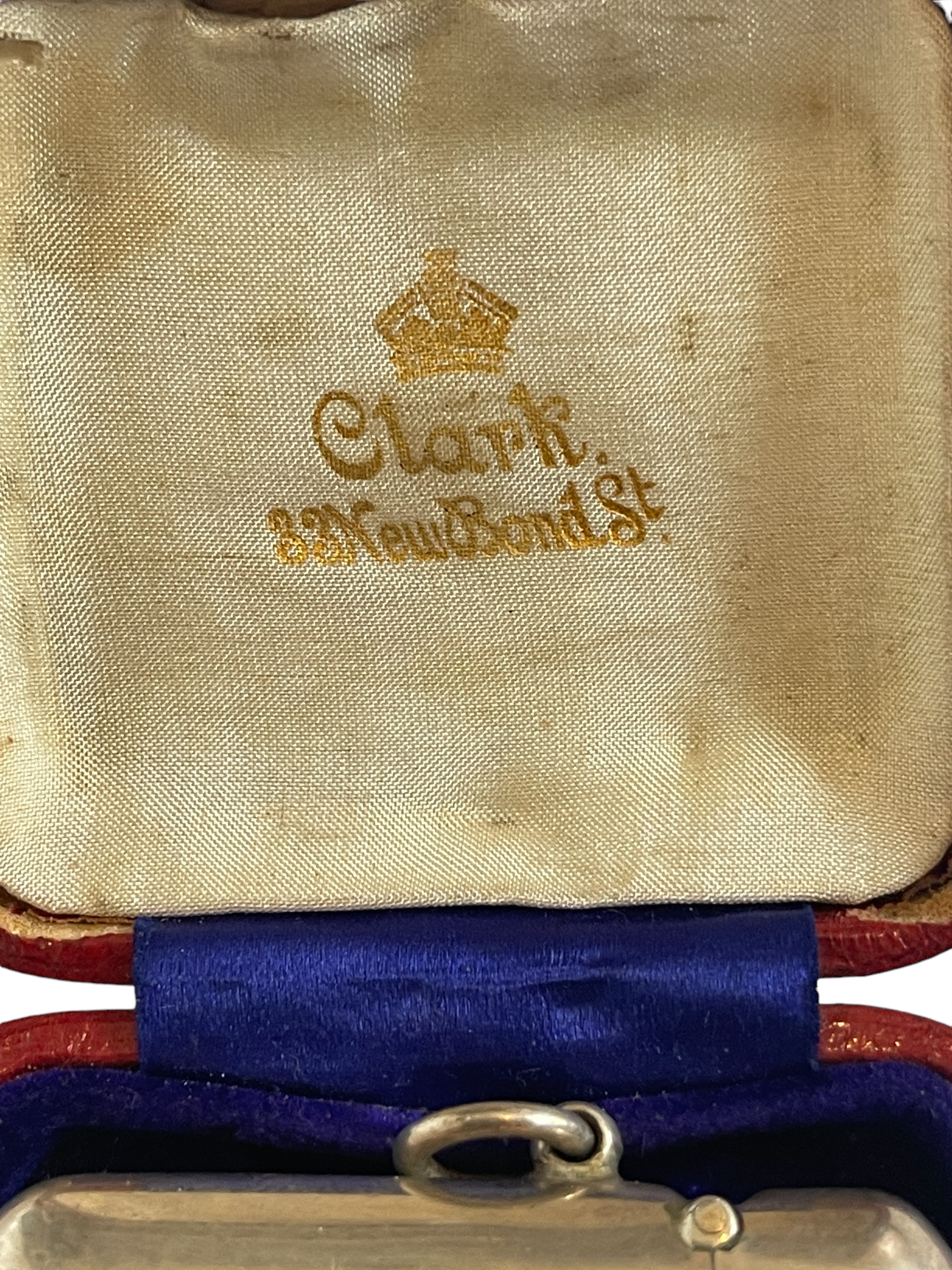Alfred Clark New Bond St London Prince of Wales Feathers Cypher Boxed Vesta Case. - Image 2 of 13