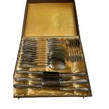 Canteen of Fritzhoff German 800 Silver Cutlery - 24 pieces.